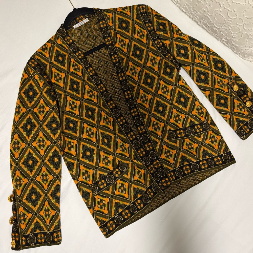 Vintage Yves Saint Laurent Rive Gauche Wool Cardigan/Coat